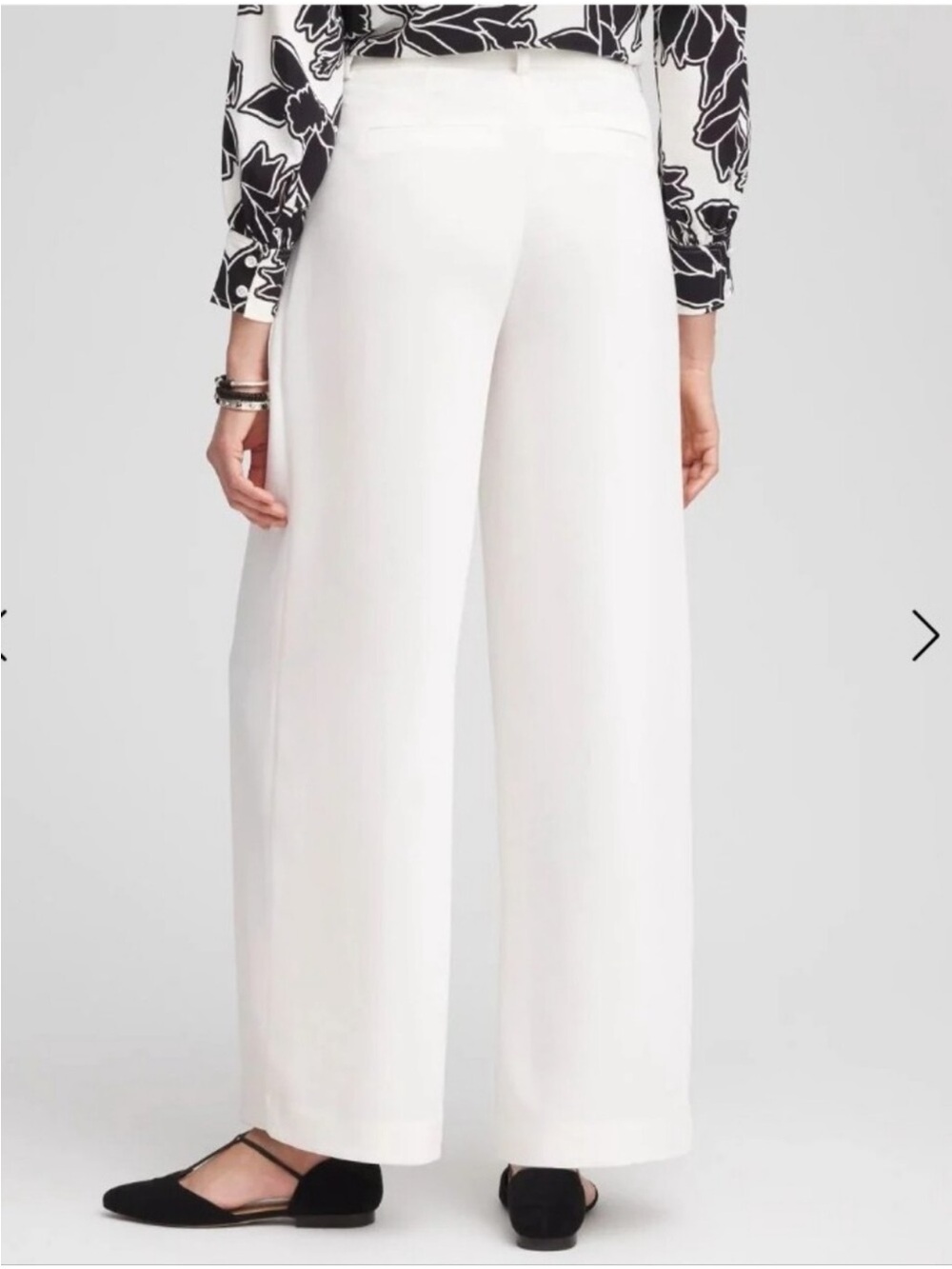 Chico's Cream Wide-Leg Dress Pants